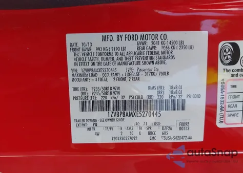 2014 Ford Mustang V6 Premium from USA, damaged, VIN 1ZVBP8AMXE5270445